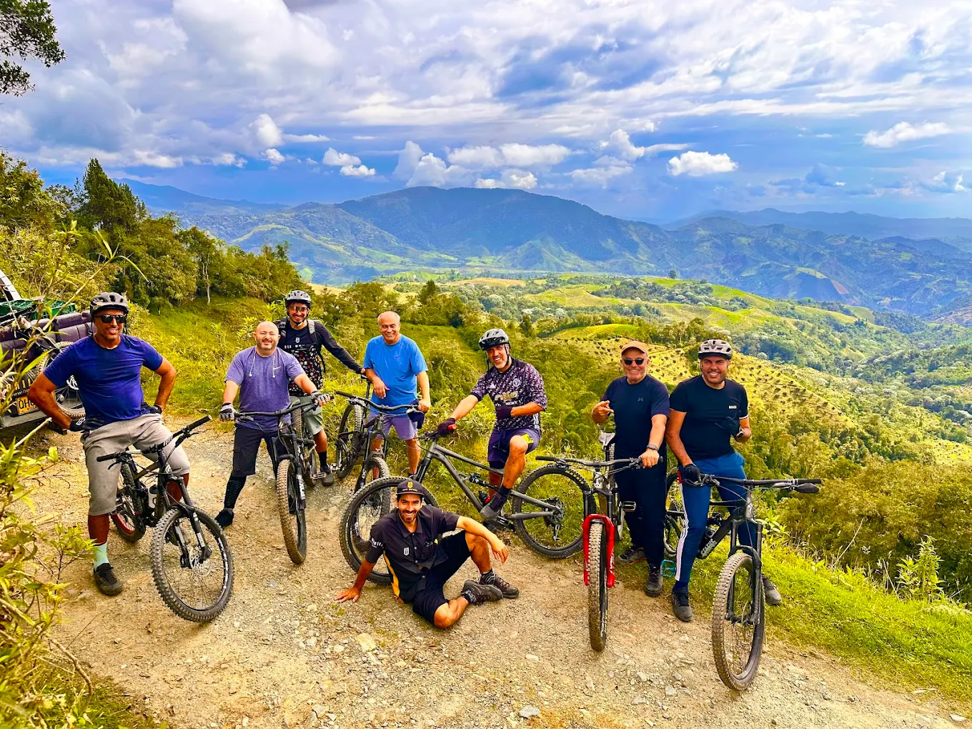 Ben K riding with Trail Hunters in Colombia